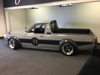 I went inside, where this small truck greets you.